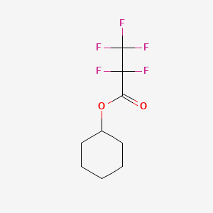 molecular formula C9H11F5O2 B12844665 Cyclohexyl pentafluoropropanoate CAS No. 24262-73-5