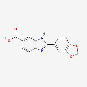2-Benzo[1,3]dioxol-5-YL-1H-benzo[D]imidazole-5-carboxylic acid