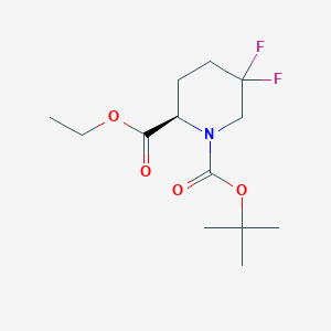 (R)-1-tert-butyl 2-ethyl 5,5-difluoropiperidine-1,2-dicarboxylate