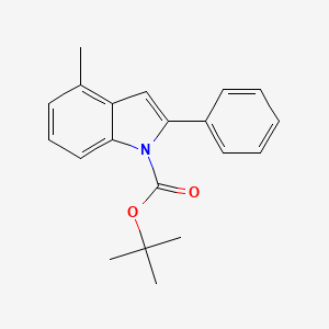 tert-Butyl 4-methyl-2-phenyl-1H-indole-1-carboxylate