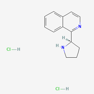 molecular formula C13H16Cl2N2 B12844761 (R)-1-(Pyrrolidin-2-yl)isoquinoline dihydrochloride 