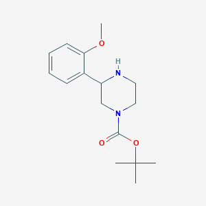 molecular formula C16H24N2O3 B1284479 1-Boc-3-(2-methoxyphenyl)piperazine CAS No. 886768-01-0