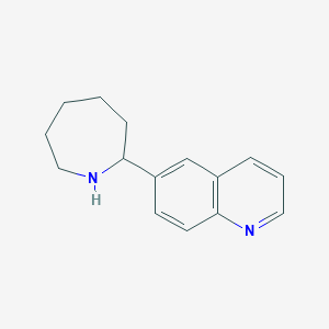 molecular formula C15H18N2 B1284480 6-(氮杂环-2-基)喹啉 CAS No. 904816-03-1