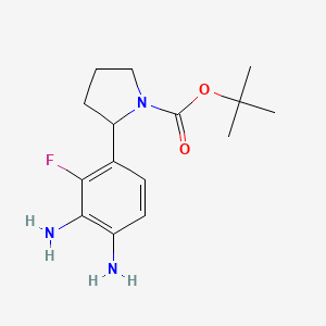 Tert-butyl 2-(3,4-diamino-2-fluorophenyl)pyrrolidine-1-carboxylate