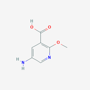 molecular formula C7H8N2O3 B12844807 5-Amino-2-methoxynicotinic acid 