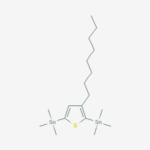 (3-Octylthiophene-2,5-diyl)bis(trimethylstannane)