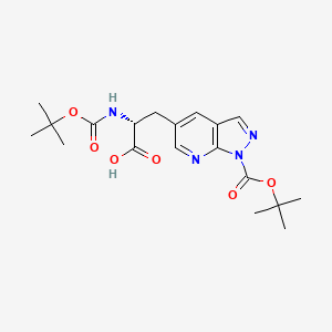 (R)-3-(1-(tert-Butoxycarbonyl)-1H-pyrazolo[3,4-b]pyridin-5-yl)-2-((tert-butoxycarbonyl)amino)propanoic acid