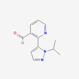 2-(1-isopropyl-1H-pyrazol-5-yl)nicotinaldehyde