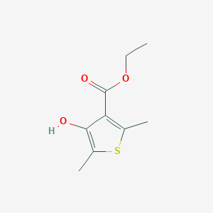 molecular formula C9H12O3S B12844844 Ethyl 4-hydroxy-2,5-dimethylthiophene-3-carboxylate 