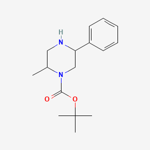molecular formula C16H24N2O2 B1284485 Tert-butyl 2-methyl-5-phenylpiperazine-1-carboxylate CAS No. 904816-67-7