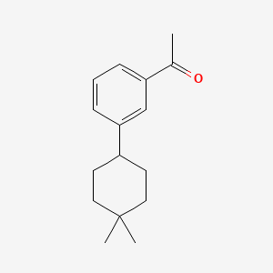 molecular formula C16H22O B12844867 1-(3-(4,4-Dimethylcyclohexyl)phenyl)ethan-1-one 