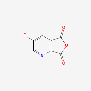 molecular formula C7H2FNO3 B12844908 3-Fluorofuro[3,4-b]pyridine-5,7-dione 