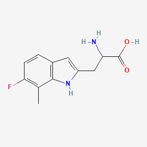 2-Amino-3-(6-fluoro-7-methyl-1H-indol-2-yl)propanoic acid