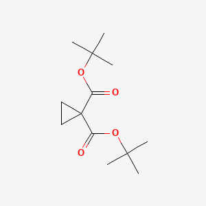 molecular formula C13H22O4 B12844953 Di tert butyl cyclopropane-1,1-dicarboxylate 