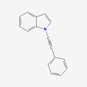 molecular formula C16H11N B12844957 1-(Phenylethynyl)-1h-indole 