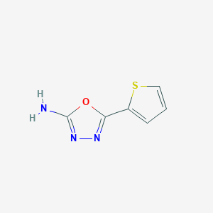 molecular formula C6H5N3OS B1284496 5-(Thiophen-2-yl)-1,3,4-oxadiazol-2-amine CAS No. 27049-71-4