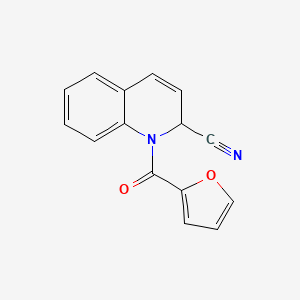 1-(furan-2-carbonyl)-2H-quinoline-2-carbonitrile