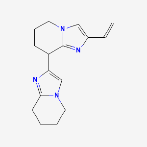 molecular formula C16H20N4 B12844979 2'-Vinyl-5,5',6,6',7,7',8,8'-octahydro-2,8'-biimidazo[1,2-a]pyridine 