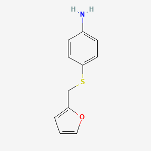 molecular formula C11H11NOS B1284499 4-[(2-Furylmethyl)thio]aniline CAS No. 869943-49-7