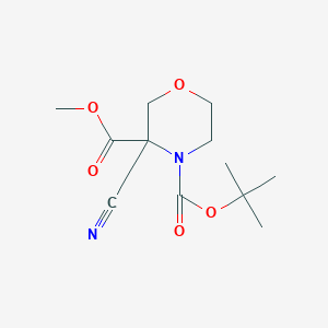 4-(tert-Butyl) 3-methyl 3-(cyanomethyl)morpholine-3,4-dicarboxylate