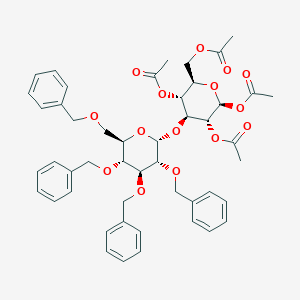 3-O-(2,3,4,6-Tetra-O-benzyl-a-D-glucopyranosyl)-1,2,4,6-tetra-O-acetyl-b-D-glucopyranose