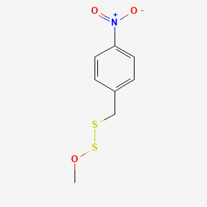 molecular formula C8H9NO3S2 B12845128 1-Methoxy-2-(4-nitrobenzyl)disulfane 