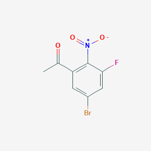 1-(5-Bromo-3-fluoro-2-nitrophenyl)ethan-1-one