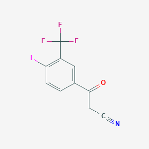 4-Iodo-3-(trifluoromethyl)benzoylacetonitrile