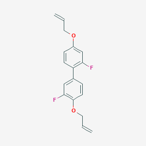 molecular formula C18H16F2O2 B12845188 2,3'-Difluoro-4,4'-bis(2-propen-1-yloxy)-1,1'-biphenyl 