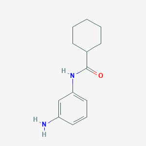 molecular formula C13H18N2O B1284521 N-(3-Aminophenyl)cyclohexanecarboxamide CAS No. 43096-46-4