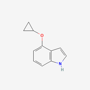 molecular formula C11H11NO B12845243 4-Cyclopropoxy-1H-indole 