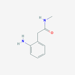 molecular formula C9H12N2O B1284525 2-(2-氨基苯基)-N-甲基乙酰胺 CAS No. 4103-61-1