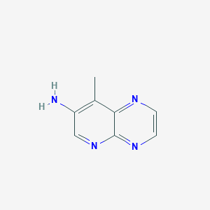 molecular formula C8H8N4 B12845264 8-Methylpyrido[2,3-b]pyrazin-7-amine 