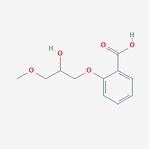 molecular formula C11H14O5 B12845285 2-(2-Hydroxy-3-methoxy-propoxy)-benzoic acid 