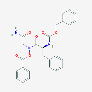 Benzyl (S)-(1-((2-amino-2-oxoethyl)(benzoyloxy)amino)-1-oxo-3-phenylpropan-2-yl)carbamate