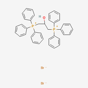 molecular formula C39H36Br2OP2 B12845309 (2-Hydroxypropane-1,3-diyl)bis(triphenylphosphonium) bromide CAS No. 13703-27-0