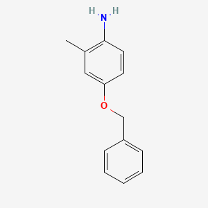 molecular formula C14H15NO B1284532 4-(Benzyloxy)-2-methylaniline CAS No. 4792-60-3