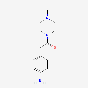 2-(4-Aminophenyl)-1-(4-methylpiperazin-1-yl)ethan-1-one