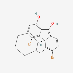 6,13-Dibromo-1,3,4,4a,5,13c-hexahydro-2H-indeno[2,1-d]fluorene-9,10-diol