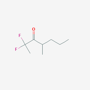 2,2-Difluoro-4-methyl-3-heptanone