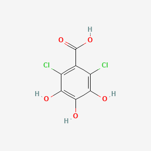 molecular formula C7H4Cl2O5 B12845359 2,6-Dichloro-3,4,5-trihydroxybenzoic acid 