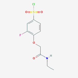 4-Ethylcarbamoylmethoxy-3-fluoro-benzenesulfonyl chloride