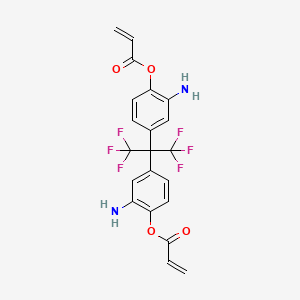 (Perfluoropropane-2,2-diyl)bis(2-amino-4,1-phenylene) diacrylate