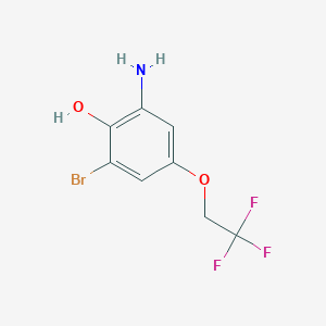 2-Amino-6-bromo-4-(2,2,2-trifluoroethoxy)phenol