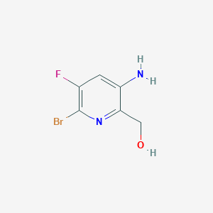 molecular formula C6H6BrFN2O B12845465 (3-Amino-6-bromo-5-fluoropyridin-2-yl)methanol 