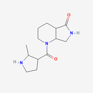 molecular formula C13H21N3O2 B12845506 1-(2-Methylpyrrolidine-3-carbonyl)octahydro-5H-pyrrolo[3,4-b]pyridin-5-one 