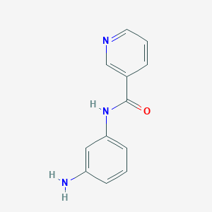 molecular formula C12H11N3O B1284551 N-(3-aminophenyl)nicotinamide CAS No. 63556-12-7
