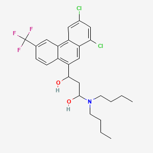 1-(Dibutylamino)-3-[1,3-dichloro-6-(trifluoromethyl)-9-phenanthryl]propane-1,3-diol