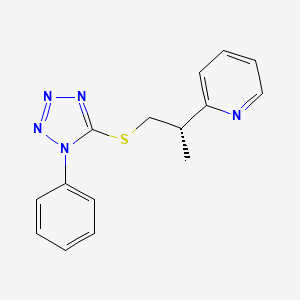 (S)-2-(1-((1-phenyl-1H-tetrazol-5-yl)thio)propan-2-yl)pyridine