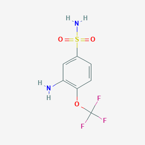 molecular formula C7H7F3N2O3S B12845545 3-Amino-4-trifluoromethoxy-benzenesulfonamide 